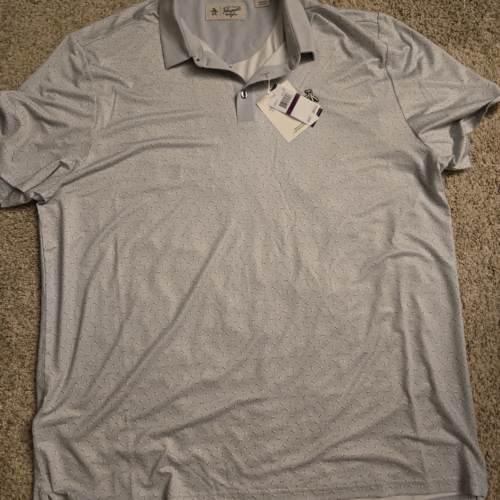 Original Penguin Gray Polo Soft Cotton Blend